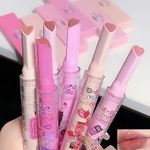 Petansy 6 Colors Jelly Lipstick Heart Shape Lipstick Set Plumping Serum Lip Balm Ultra Hydrating Smooth Lip Gloss for Women Makeup (A)