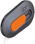 Slice 10515 Mini Box Cutter, Ceramic Blade Locks Into Position, Right or Left Handed , Keychain Box Opener, Magnetic,Black and Orange