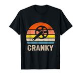 Cranky Vintage Sun funny Bicycle Lovers Cycling Cranky T-Shirt