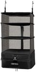 TABITORA Portable Hanging Travel Shelves Bag Packing Cube Organizer Suitcase Storage Large Capacity (Black L)