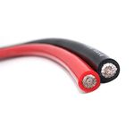 Warming Cable 3Meters Soft Heat-Resistant Battery Cable, 1AWG 2AWG 4AWG 6AWG7 8 10 12 14AWG, Tinned Copper Silicone Wire, Red Black Silicone Lines Heating Durable (Color : Black, Size : 6 AWG)