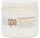 Bio Creative Lab Spa Massage Cream, Milk Honey and White Chocolate, 16 Ounce