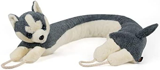 MAGZO Under Draft Excluder for Doors 93 cm, Husky Dog Draught Stopper Wind Blocker With Hanging Loops