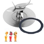 Blender Blade Cutter with 1Pcs Rubber Sealing Gasket Compatible with Oster Pro 1200 Blender Blades with Blade Gasket