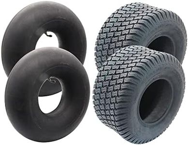 SECURA 2x pneus avec chambre à air 18x8.50-8 compatibles avec divers tondeuses à gazon autoportées