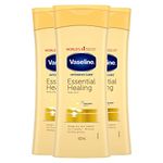 Vaseline Intensive Care Essential Healing Body Lotion Bundle – 3 x 400ml – For Dry, Cracked Skin