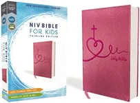 NIV, Bible for Kids, Leathersoft, Pink, Red Letter, Comfort Print: Thinline Edition