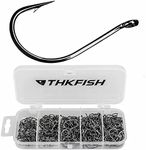 THKFISH 250pcs Box Fishing Hooks Split Shot Hook Drop Shot Hooks for Fishing Hooks B Style-250pcs