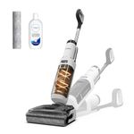 Tineco Floor ONE STRETCH S6 Cordless Wet Dry Vacuum Cleaner, 180°Lay-flat Smart Vacuum Mop, 5.1 inch Compact Design, 158℉ Flashdry Self-Cleaning in 5min, Long Runtime, Triple-Sided Edge Cleaning