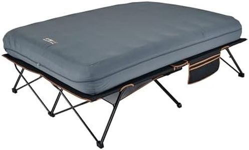 OZtrail Anywhere Deluxe - Queen Air Bed on a Compact fold Down Stretcher Base, with Removeable, Machine Washable Mattress Cover