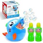 Kidzlane Bubble Maker Machine for Kids - Big Bubbles Speed Blower for Toddler's Outdoor Party Play - Makes 500 to 1000 per Minute (Bubble Dolphin)