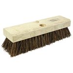 Weiler 44026 Palmyra Fill Deck Scrub Brush with Wood Block, 10" Overall Length