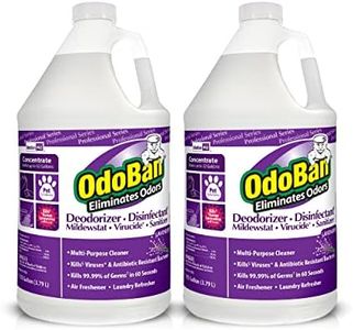 OdoBan Professional Disinfectant and Odor Eliminator Concentrate, 2-Pack, 1 Gallon Each, Lavender Scent