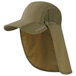 Bassdash UPF 50+ Foldable Fishing Hat Baseball Cap with Removable Neck Flap Portable for Men Women Golf Hiking