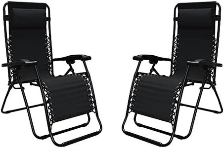Caravan Sports 80009000052, Black Infinity Zero Gravity Chair-2 Pack, 2-Pack