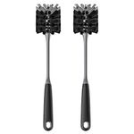 MR.SIGA Long Handle Bottle Brush, Cleaning Brush for Water Bottle, Glassware, 2 Pack