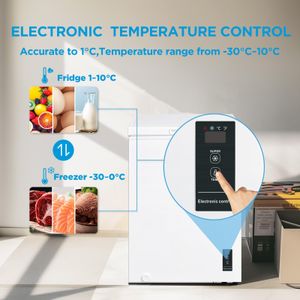 COMFEE' 99L Chest Freezer – Freestanding, Digital Control, White