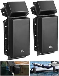 KEMIMOTO Dock Bumpers Dock Edge, Marine Dock Fender for Straight-Edge or Corner, Mounting Hardware Included, 2Pack PWC Fenders Boat Fenders Bumpers with 2 Ropes