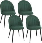 HOMCOM Dining Chairs Set of 4, Mode