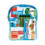 Luxor Doodles Budding Artist Kit for Kids - Drawing Book, Non-Toxic Plastic Crayons, Oil Pastels, Mini Sketch Pens, Washable Magic Colours, Pencils & Erasers, Best Choice for Budding Artists