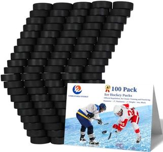 UNBEATABLE ENERGY Hockey Pucks 100 Pack, Hockey Puck (Black), Official Hockey Pucks for Practicing and Classic Training, Ice Hockey Pucks Diameter 3", Thickness 1", 6oz, Hockey Pucks Bulk