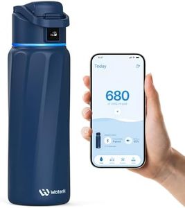 WaterH BOOST Smart Water Bottle with Reminder & Tracker, Double Wall Vacuum Insulated Bottles Stainless Steel, 32oz BPA-Free Wide Mouth for School, Gym, Office, Ideal for Father's Day