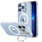 ESR for iPhone 13 Pro Max Case, Compatible with MagSafe, Adjustable Camera Ring Stand, Scratch Resistant Back, Military-Grade Protection, TPU, Classic Magnetic Back Cover with Kickstand, Clear