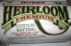 Hobbs HL81 Heirloom Full Size 80% Cotton Batting, Pack of 1, 81" x 96"