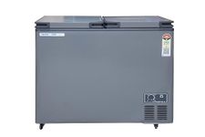 Voltas CVF321DA5-W-GW 303 Liters Convertible Freezer & Cooler Hard Top Deep Freezer, 5 Star Energy Rated (Grey)