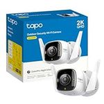 TP-Link Tapo 2K 4MP QHD Security Camera Outdoor Wired, ColorPro Night Vision, Full-Color w/HDR, Person/Animal/Vehicle Detection, IP66 Weatherproof, Works with Alexa & Google Home (Tapo C325WB)