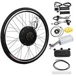 NAIMP 26" 48V 1500W Electronic Bike Conversion Kit, Rear Wheel Electric Bike Motor Conversion Kit, with Dual Mode Controller E-Bike Cycling Hub, Twist Throttle, Upgrade Smart Motor Controller