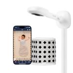 Nanit Pro Smart Baby Monitor, Nanit Pro Camera, Wall Mount, Breathing Band - White