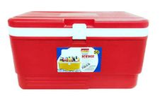 Aristo Plastic Insulated Chiller Ice Box, 50 Litre, Red