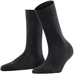 FALKE Women's Sens. London Socks, Grey (Anthracite 3080), 8-10.5, 1 Pair