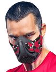 Sparthos Training Mask High Altitude Mask – for Gym Workout, Running, Cyclist, Elevation, Cardio - Fitness Hypoxic Resistance Mask 2 3 – Urban Lung Exercise Face X Men [Red Camo + Case]