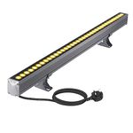 Yasotek Wall Washer Lights, 36W 3000K Warm White Linear Flood Light, 1Meter 230V LED Light Bar, IP65 Outdoor Wall Washer Light for Landscape, Church, Ads, Yard