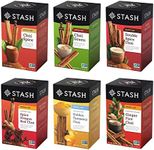 Stash Chai Tea Variety Pack Sampler Assortment - Caffeinated, Non-GMO Project Verified Premium Tea with No Artificial Ingredients, 18-20 Count (Pack of 6)