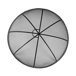 Harbour Housewares Round Fire pit Mesh Cooking Dome - Large Classic Industrial Style Metal Fire Spit Dome - 73cm