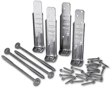 Simpson Strong-Tie DTT1Z-KT - ZMAX Galvanized Deck Tension Tie Kit for 2x w/Screws 4ct