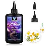 VIDA ROSA UV Resin 250g- Upgraded Crystal Clear, Low Odor Hard Ultraviolet Curing Epoxy Resin For Jewellry Making Art Pendants, Earrings, Bracelets, Casting & Coating