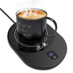 MQFORU Mug Warmer, Coffee Mug Warmer, Cup Warmer with 5 Temperature Adjustment & 1 to 12 Hour Timer, 8H Auto Shut Off Smart Heater for Coffee, Tea, Milk, Beverage, Candle