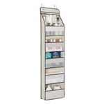 Univivi Door Hanging Organizer Nursery Closet Cabinet Baby Storage with 5 Large Pockets and 3 Small PVC Pockets for Cosmetics and Sundries