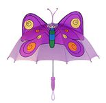 Kidorable Butterfly Umbrella, Purple, One Size