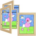3 Pack 8.5x11 Kids Art Frames Natur