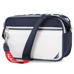 Nautica Women's High Seas Camera Crossbody, Indigo/White, One Size