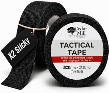 Cedar Mill Magazine Gun Tape - Water-Resistant Gun Grip Tape to Improve Handles & Protect from Scratches & Smudges - Non-Adhesive, Non-Reflective Tactical Tape for Guns, Rifles & Shotguns (2-Pack)