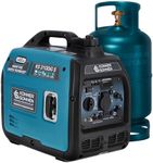 Könner & Söhnen KS 3100iG S portable LPG/petrol inverter generator 3100 W,UK Plug Socket 1x13 A (230 V), 2 USB ports,copper winding,silent inverter generator,dual fuel generator