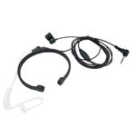 stdgove 1 Pin 2.5mm Tactical Throat Mic Microphone 2-way Radio Neck Bone Conduction Headset Mike for Motorola Talkabout tp260 tp600 tp800 Walkie Talkies