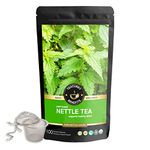 TEACURRY Stinging Nettle Tea (1 Month Pack, 100 Grms Loose) + Infuser - Helps with Kidney Detox, Blood Sugar, Blood Purify - Tea curry Nettle Leaf Tea - Nettle Tea