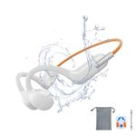 GenXenon Swimming Bone Conduction Headphones IPX8 Waterproof Open Ear Swimming Headphones 32GB Memory MP3 Player for Swimming, Running (Black)